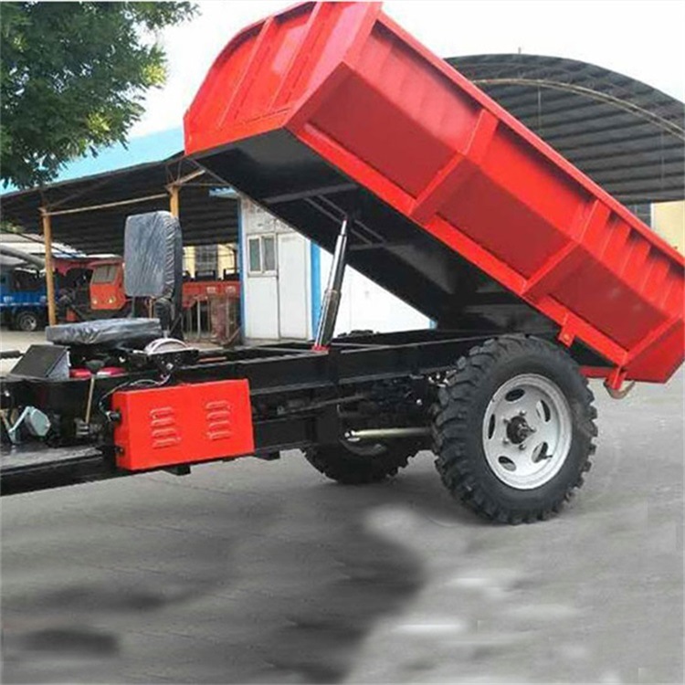 中旺柴油三轮车三开门平斗三轮车自卸农用柴油矿用工程斗三轮车