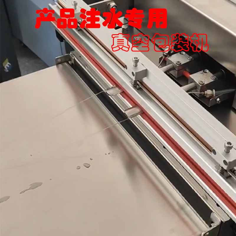 塑料尼龙类产品免蒸煮注水泡水外抽式抽气真空包装封口机
