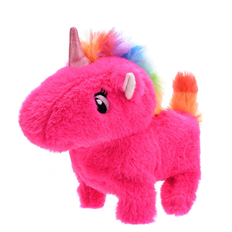 Unicornio Electrónico de Peluche de Vellón Coral, Interactivo, para Niños image 10