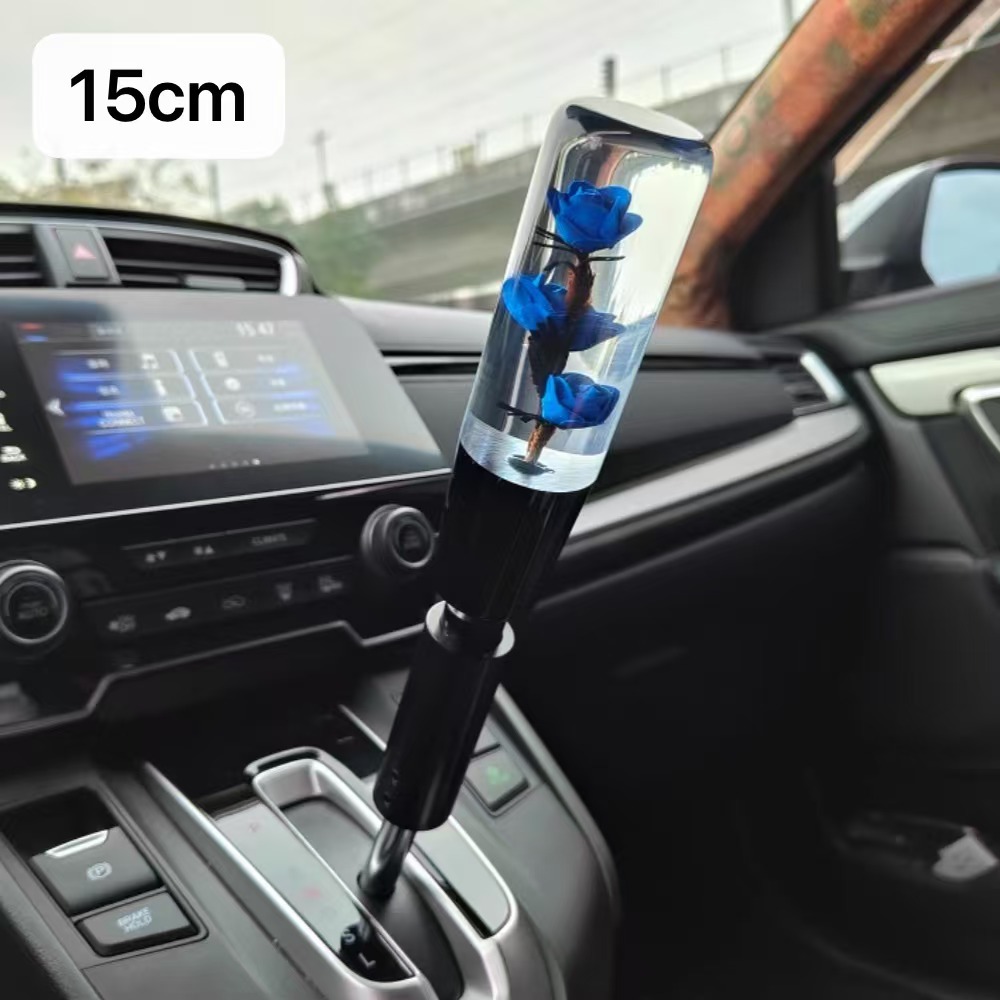 10/15/20CM Acrylic Crystal Rose Car Gear Shift Knob
