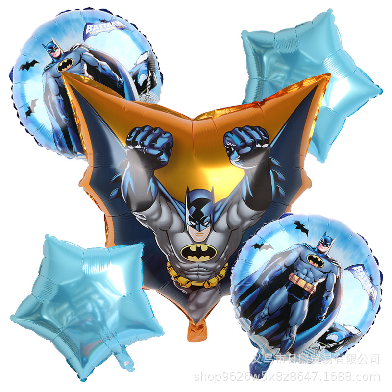 Nuevo modelado transfronterizo Liga de Leyendas globo de aluminio Marvel globo traje niño cumpleaños decoración suministros