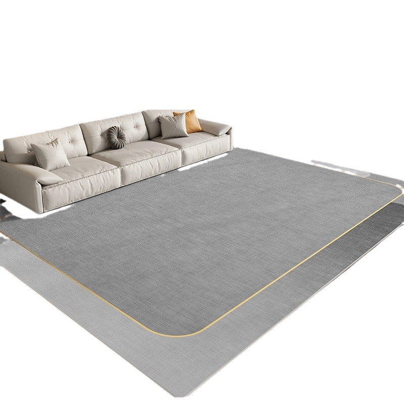 Alfombra de terciopelo de cristal transfronterizo, sala de estar, resistente a la suciedad y fácil de cuidar, almohadillas para los pies, viento de lujo ligero, área grande llena de mantas de mesa de centro se puede vender al por mayor