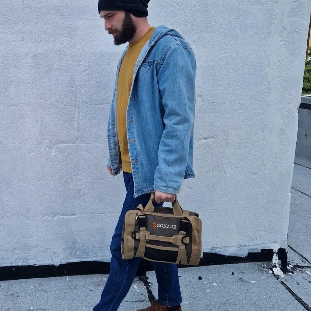 Bolsa de herramientas para reparación de automóviles, selección de electricista, bolsa de almacenamiento pequeña, bolsa de rollo colgante, bolsa de herramientas portátil