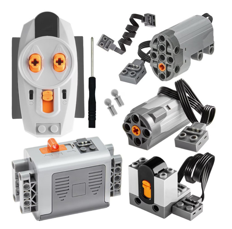 Electric building block motor power remote control suit compatible with Lego lithium battery receiver battery box power group 88 Electric building block motor power remote control suit compatible with Lego lithium battery receiver battery box power group 88