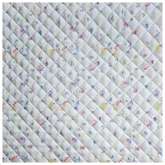 Chunya Textile Embroidered Diamond-shaped Gange Plus Digital Printing Fabric Quilted Clothes Yiwu Factory