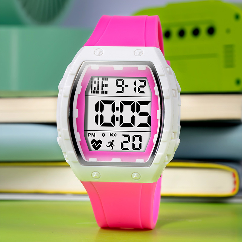 Tendencia de estudiantes de secundaria al aire libre nocturna relojes electrónicos multifunción caliente alarma electrónica al por mayor