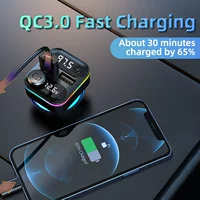 Трансграничный автомобильный Bluetooth-приемник MP3-плеер Мобильный телефон Huawei супер быстрая зарядка автомобильное зарядное устройство с протоколом QC