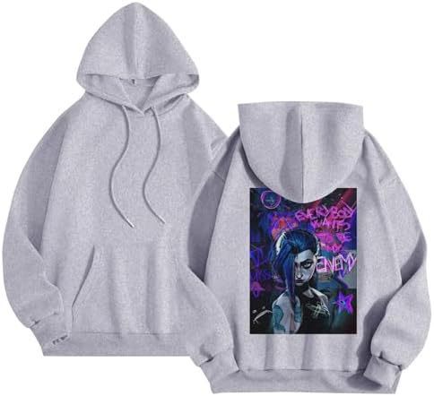 Hoodie for Men Women Arcane League of Legends Art Print Arca