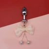 Beige butterfly 2.8 diameter anal plug