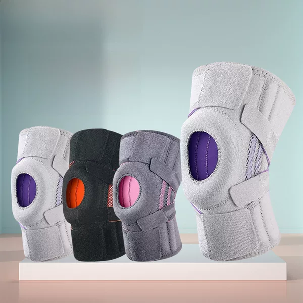 Upgraded Silicone Non-Slip Sports Knee Pads, Shock-Absorbing and Stabilizing Patella Support, Open-Type Jump Rope Calf Support Strip Protective Gear
