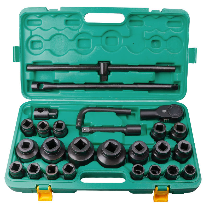 Juego de Llaves de Tubo de Alta Resistencia de 21/26 Piezas del Fabricante, en Existencia, Juego de Llaves de Impacto Hexagonales y de Doce Puntas de Alta Resistencia.