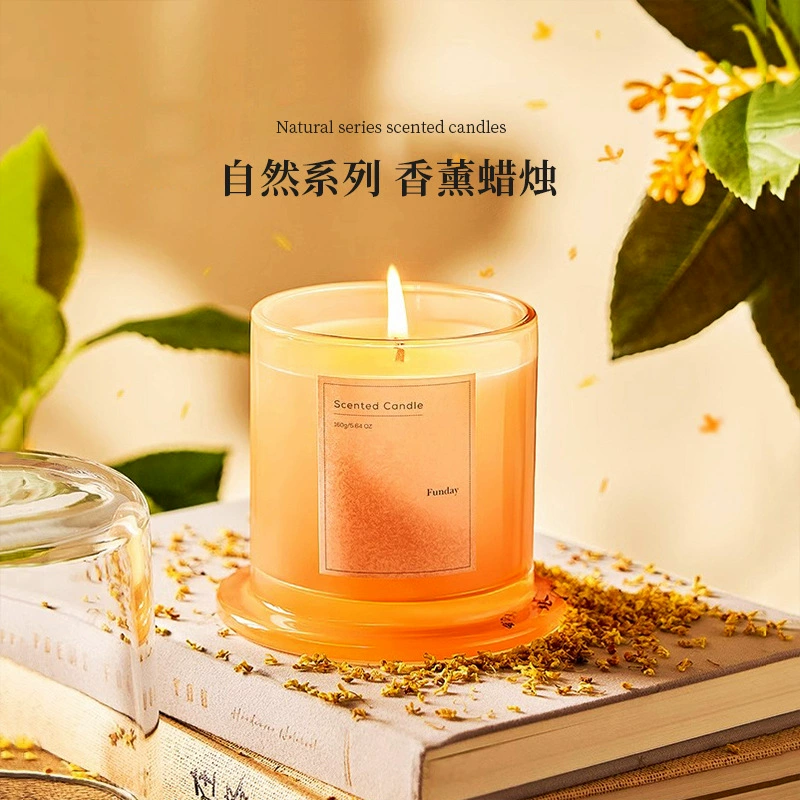 Aromatherapy, glass perfumed candle, DIY