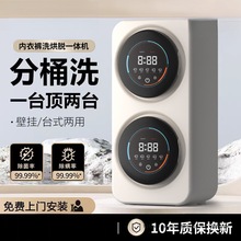 双舱内衣洗衣机一机二三桶内裤迷你小型滚筒壁挂式全自动洗袜子机