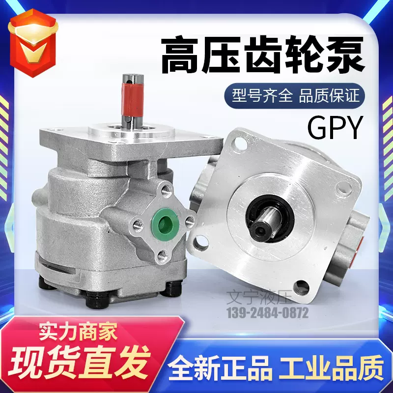 新款小型油泵高压齿轮泵GPY-8R 9R 10R 11.5R 低噪音液压齿轮泵