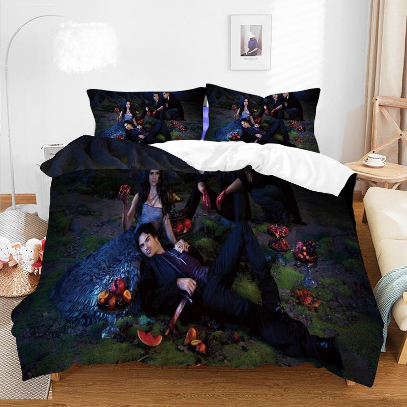 Conjunto de três quatro peças, capa de edredom pode ser personalizada_voghion.com