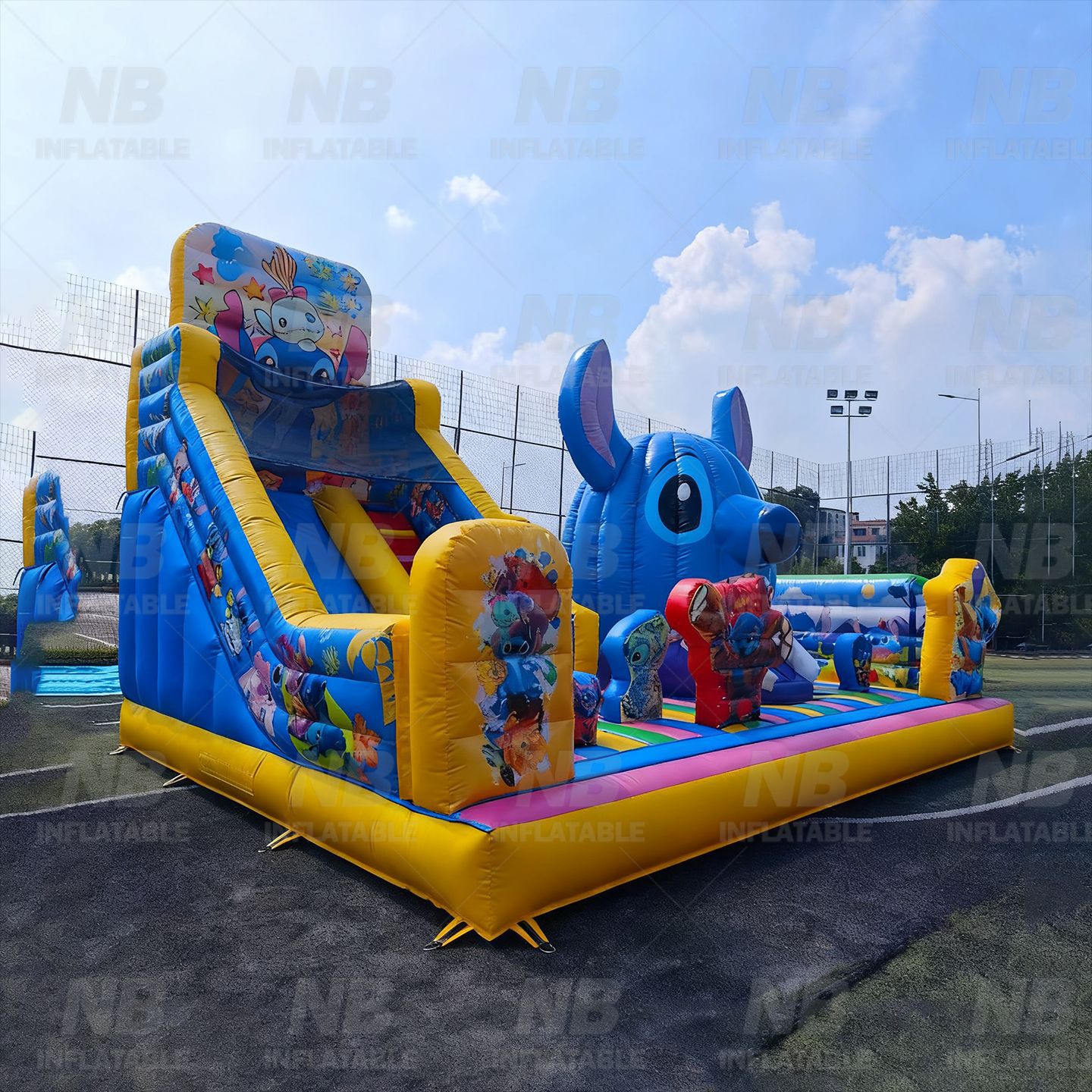 Gran castillo inflable al aire libre para niños saltando cama saltando cama deslizante juego puesto equipo de actividad centro comercial Fuerte travieso