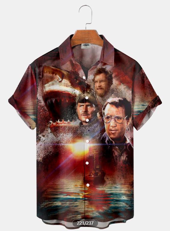 Tendencia de la moda para hombres Camisa de manga corta hawaiana Camisa estampada digital 3D Estilo explosivo transfronterizo de Amazon