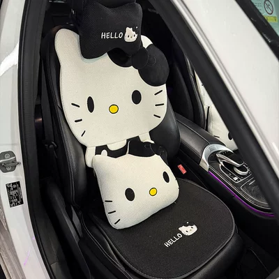 Seat cushion, seat cover — for all seasons, summer cool - black-and-white-front-single-seat-luxury-version