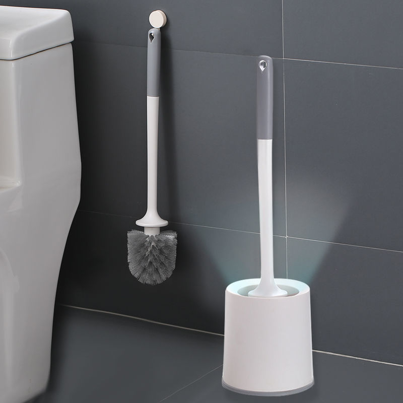 Lengthening Cream Wind Wall-mounted Household Toilet Toilet Toilet No Dead Angle Plastic Toilet Cleaning Brush with Bottom Seat Cover