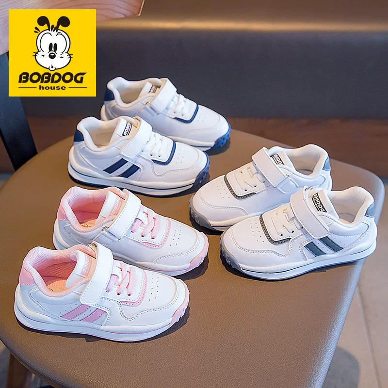 Children's demi-season sports shoes, white shoes, casual footwear, 2022 collection, for teenagers