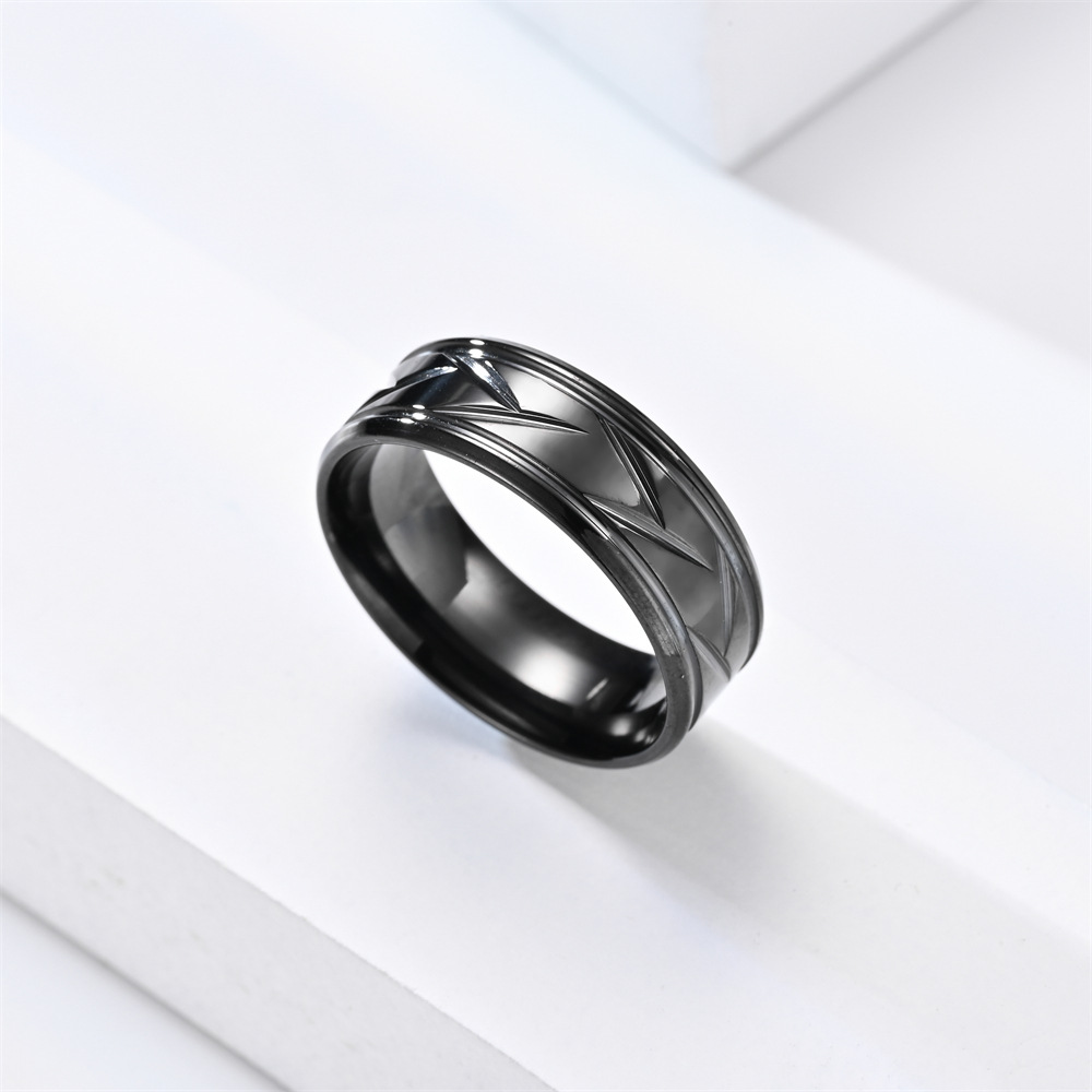Rings Classification Simple Style Round Stainless Steel Unisex Rings