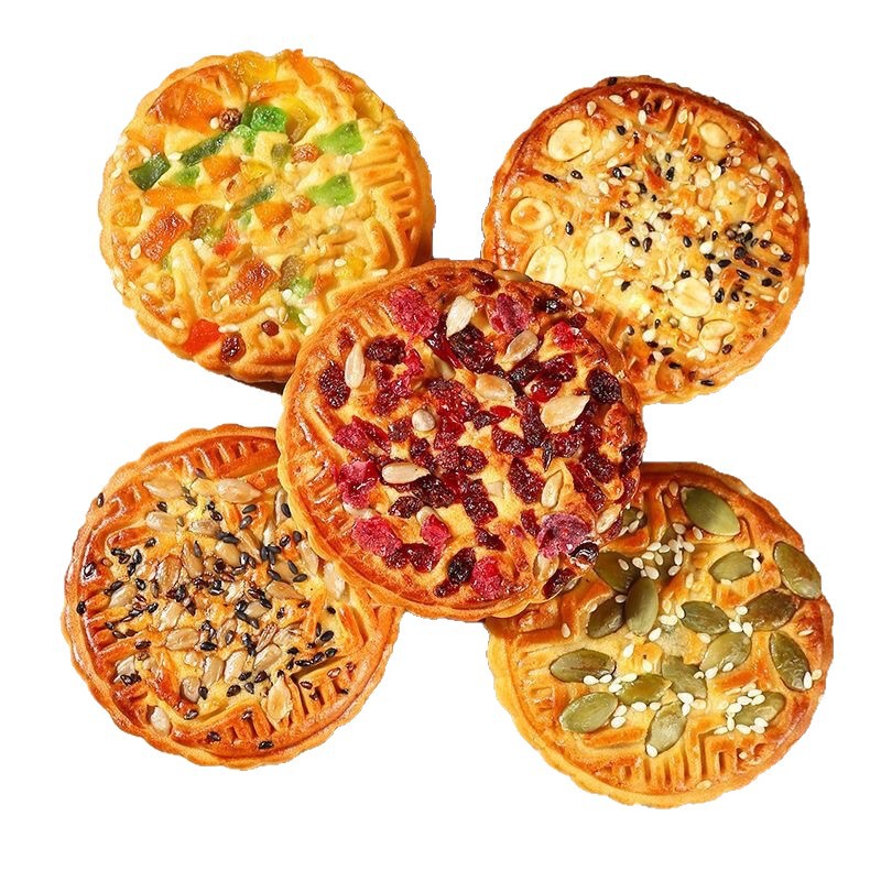 坚果五仁月饼传统中秋月饼老式糕点零食多口味坚果五仁月饼|undefined