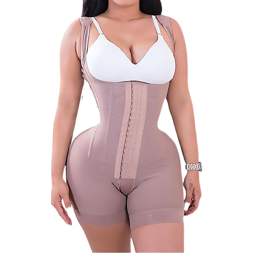 Transfronterizos nuevos vestidos de forma de cuerpo 9 huesos abiertos para elevar las caderas antideslizante goteo de pegamento apretado abdomen vestidos de cuerpo