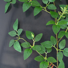 彷真玫瑰藤条装饰藤蔓悬吊式天花板装饰花藤空调管道遮挡绿色树叶