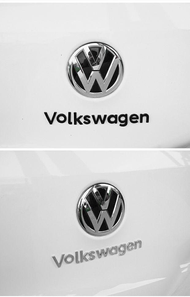Volkswagen car emblem stickers, dasauto brand. Car emblems for Golf, CC, Magotan, Lamando, and Tiguan. Volkswagen tail letter stickers