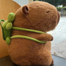 卡皮巴拉玩偶公仔capybara仿真水豚毛绒玩具抱枕可爱布娃娃跨境