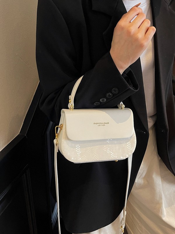 Xiaoxiangfeng Trendy Lentejuelas Bolso de silla portátil Mujer 2025 Nuevo estilo transfronterizo Bolso bandolera de alta gama de nicho