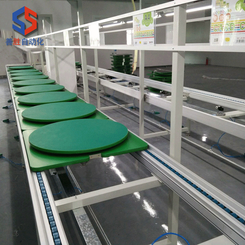 非标定制三倍速链总装线差速链组装线工装板自动回板流水线输送线