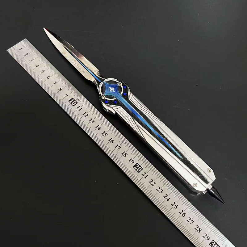 三角洲行动周边 近战武器北极星小刀折叠伸缩版游戏模型玩具
