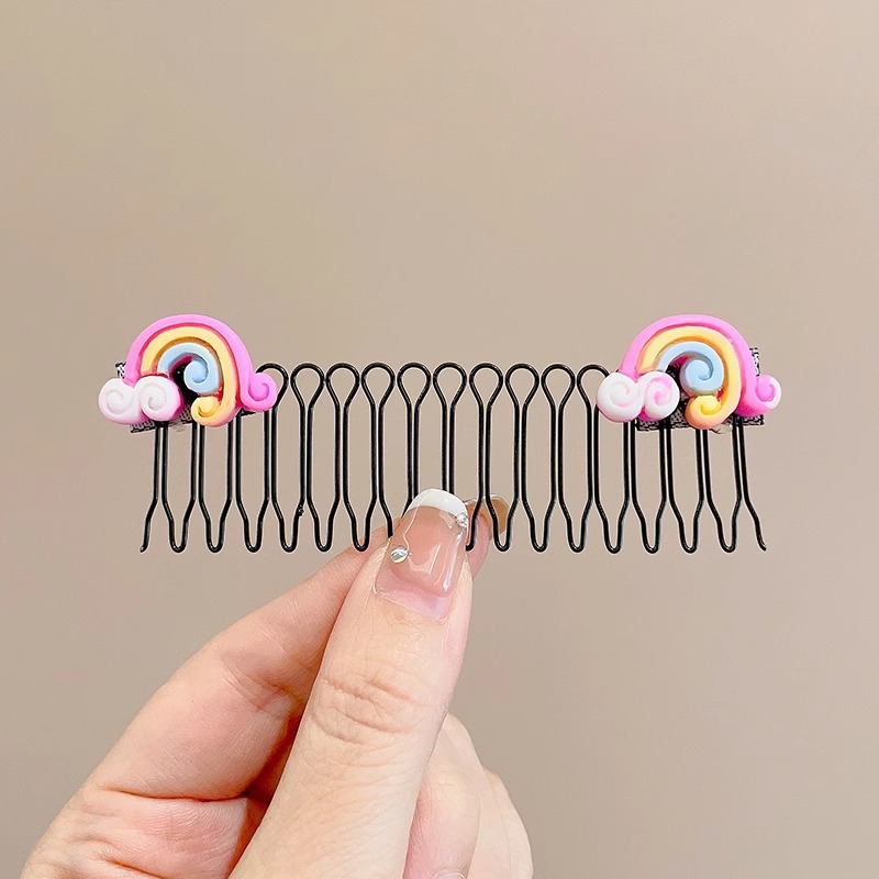 Peinado de cabello de niños acabado artefacto niñas fijo pull peinado de cabello de cabello de cabello de cabello de bebé en la parte posterior de la cabeza pinza de cabello adornamiento