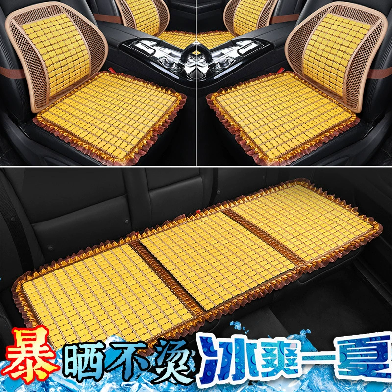 Автомобильные летние коврики кружевные кружева дышащие сидячие холодные подушки сиденья грузовики бамбуковые коврики прохладные коврики для нескольких производителей оптовая продажа
