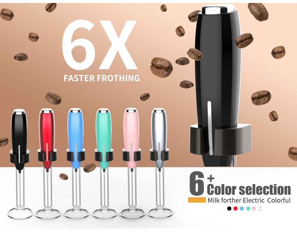 Manufacturer direct electric milk frother mini portable coffee milk frother egg beater cross-border Amazon
