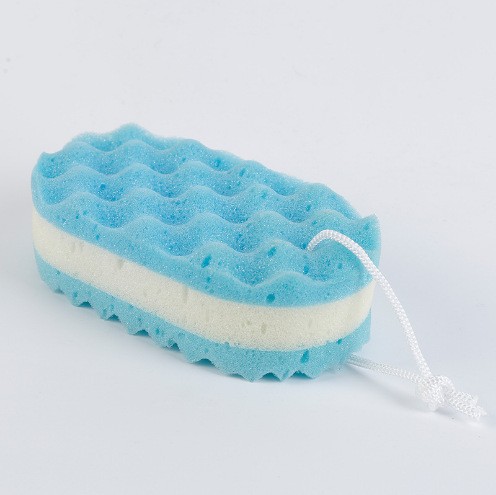 Esponja de baño para adultos de color de helado esponja de baño para adultos esponja de baño de tres capas de esponja de baño de espuma