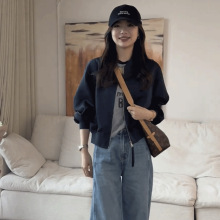 小个子立领短款棒球服外套女春秋季新款休闲百搭显瘦减龄夹克上衣