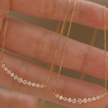 18K�׽�M���Ȼ�ʯ΢Ц��Ůau750��r��ЦĘ�ʯ����؛Դ���l