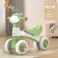 クアアン子供用スクーターバランスカーベビー1-3歳スクーター四輪車おもちゃベビーウォーカー