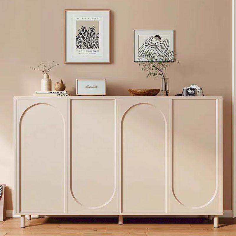 Cream Style Sideboard Wall-Mounted Integrated Cabinet Storage Cabinet Home Kitchen Cabinet Living Room Storage Storage Cabinet Side Cabinet