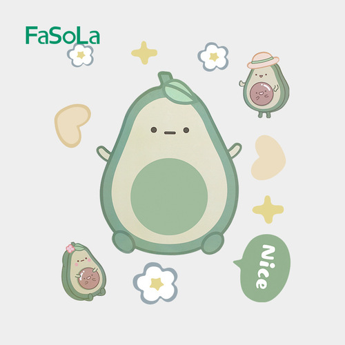 FaSoLa household fruit-shaped magnetic refrigerator message board rubber soft magnetic stick and wipeable refrigerator magnet