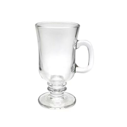 Creative Irish Coffee Cup Glass Cup with Handle Cold Drink Juice Dessert Cup Ice Cream Thickened