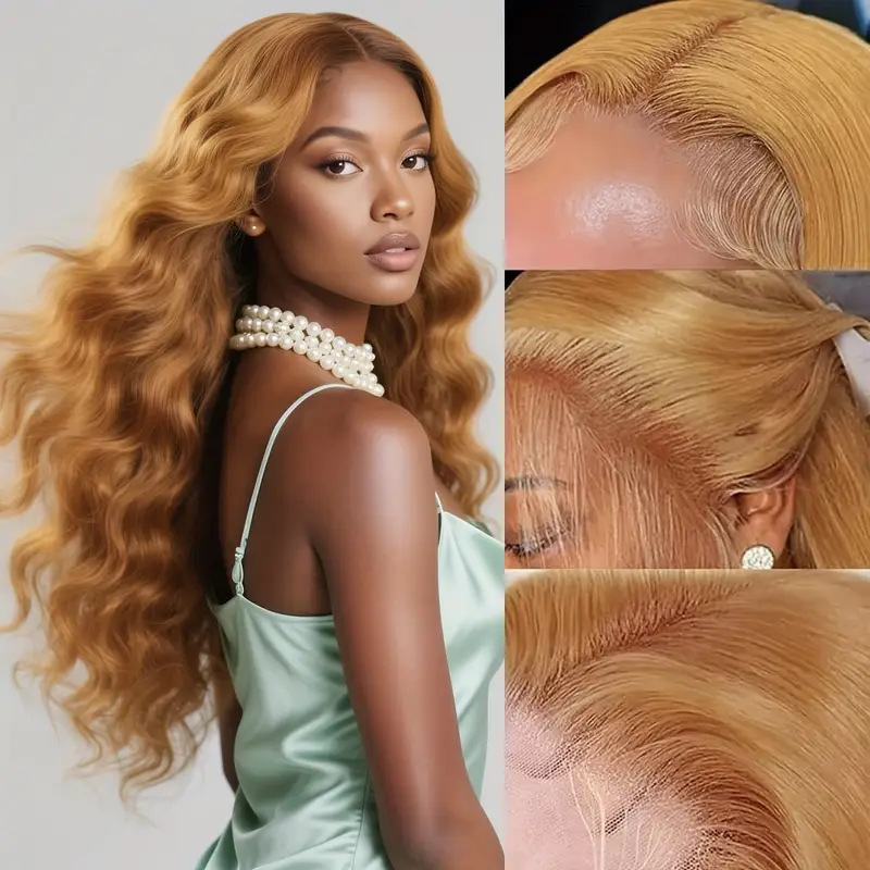 Cross-Border European and American New Amazon Hot Style Women's Big Wavy Long Curly Hair Front Lace Wig Chemical Fiber Full Headgear