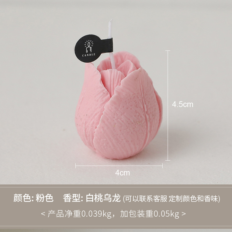 Tulipán aromaterapia vela mano regalo hecho a mano regalo creativo decoración Día DE LA Madre forma de la flor vela al por mayor