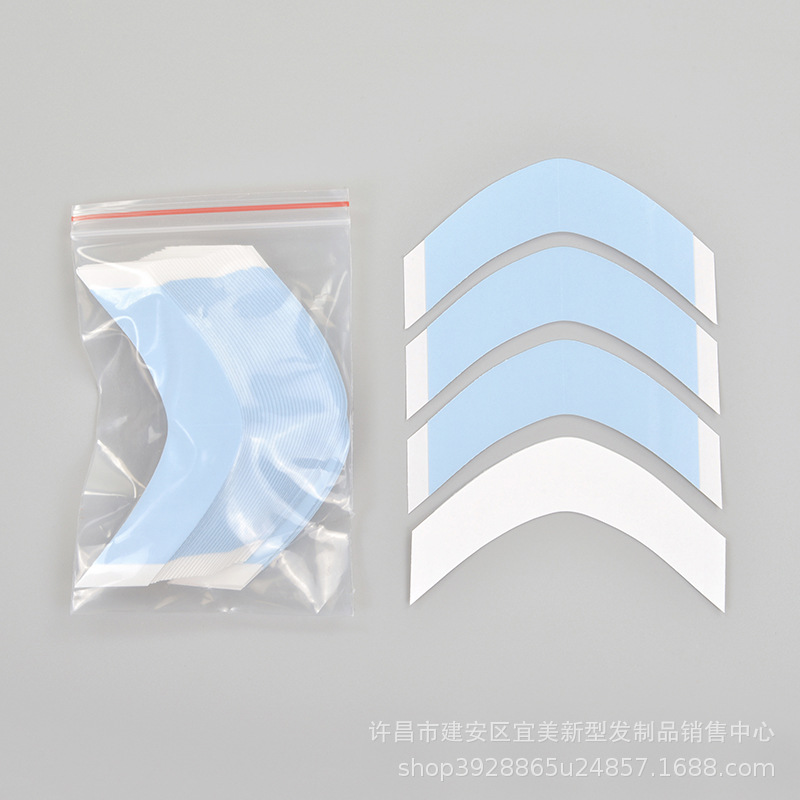 Americano azul caucho encaje sombrero peluca película de doble cara adhesivo reemplazo del cabello tejido del pelo película de proteína biológica delgada súper pegajosa