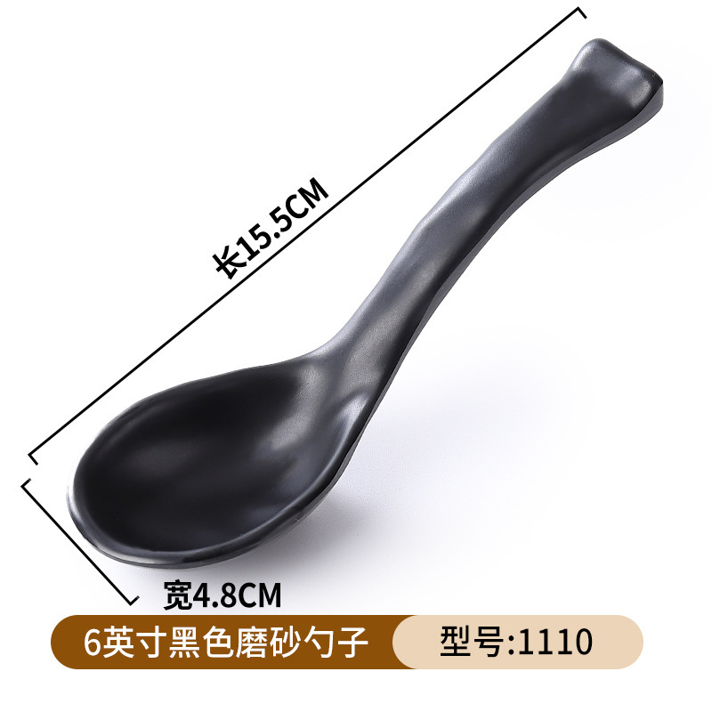 Tazón de fideos de melamina de porcelana negra de plástico de porcelana de mesa de fideos de sopa de platos de arroz domésticos Tazón de Douga comercial al por mayor