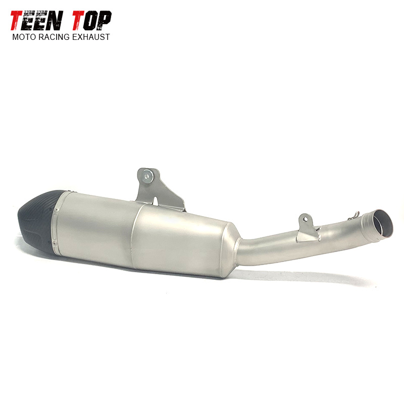 Suitable for Honda CRF250R stainless steel exhaust, CRF250RX titanium alloy motorcycle exhaust, semi-carbon mid-tail 25+