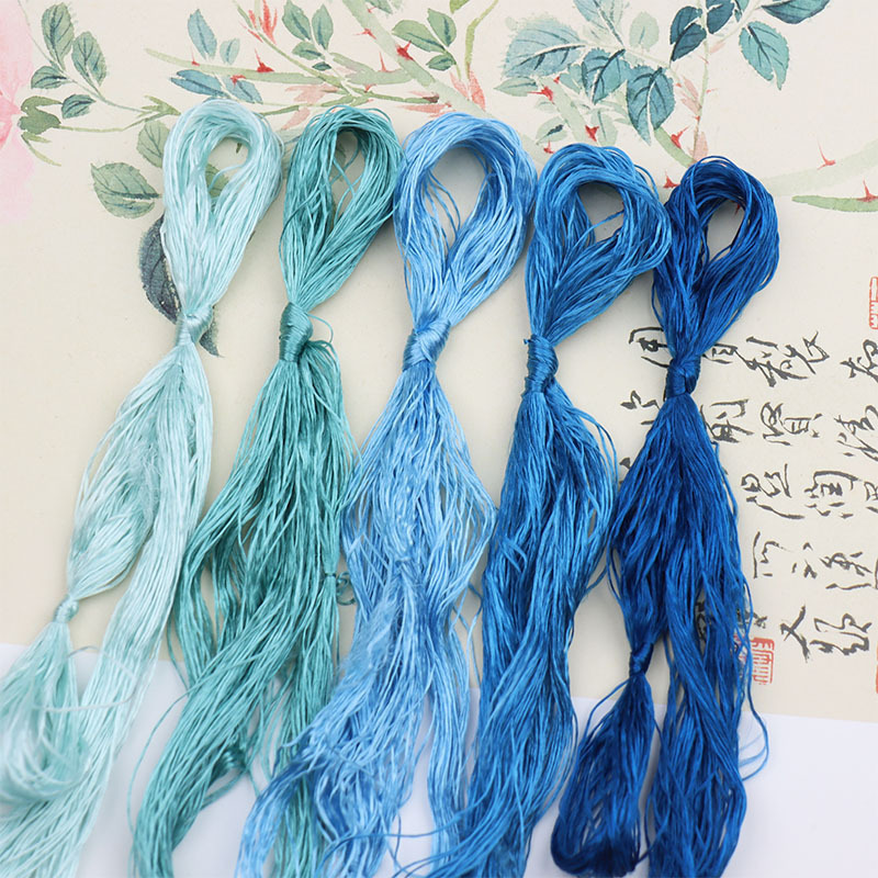 绒花缠花DIY手工制作材料无捻蚕丝线汉服配批发|undefined
