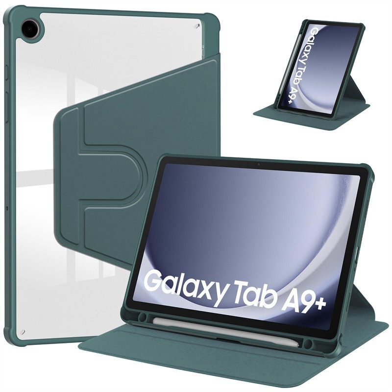 Suitable for Samsung Tab A11 Acrylic S9 Rotating Leather Case Stand S11 Full-Cover Back Shell S11U Protective Case Anti-Fall